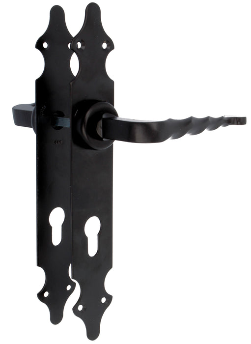 Jeu d'ensembles en Zamak avec plaque lisse en acier et trou 14173