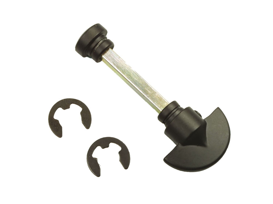 Ensemble sur plaque en Zamak avec carré de 6 mm pour condamn 9958