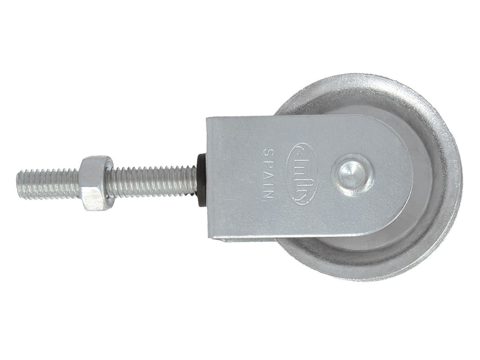 Poulie en acier avec roulette métallique de Ø39 mm, avec bou 17207