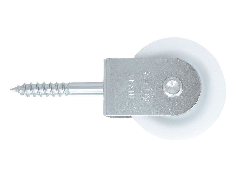 Poulie en acier avec roulette en plastique de Ø39 mm 17210