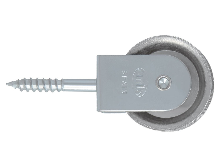 Poulie en acier avec roulette métallique Ø39 avec vis 40mm