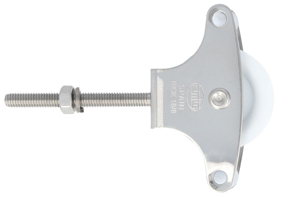 Poulie en acier inoxydable AISI 304 avec roulette en plastiq 15185