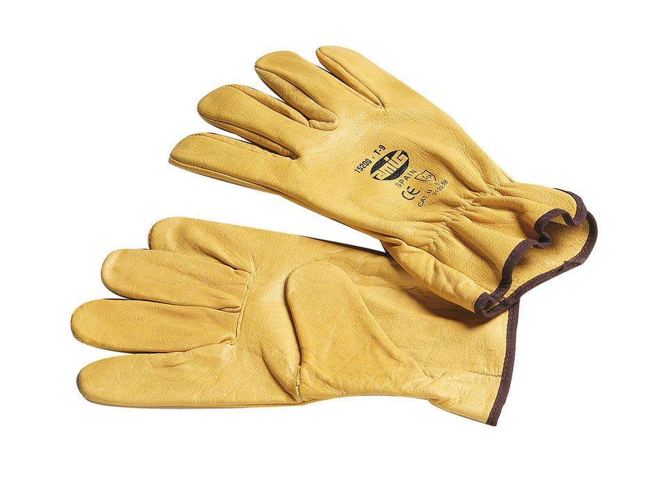 Gant en fleur de cuir pour risques mécaniques. Norme : EN420 9066