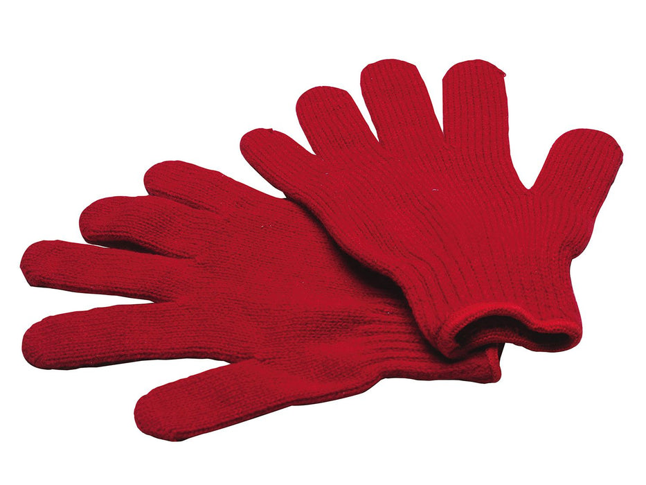Gant en coton et polyester rouge pour risques minimes. Pour 9115
