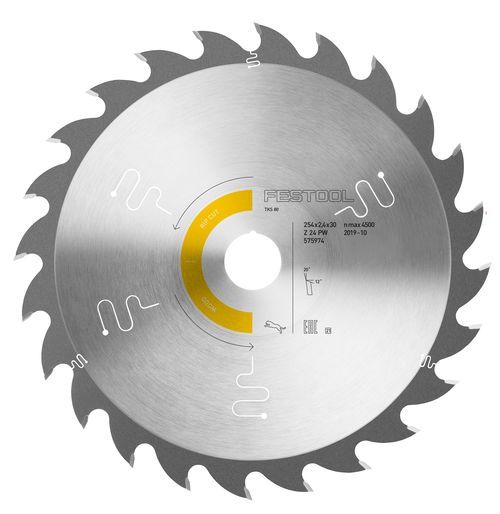 Lames de scie denture fine 254x2,4x30 W60 Festool 575976