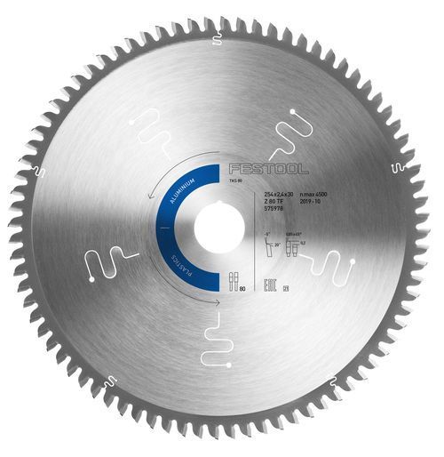 Lame de scie spéciale 254x2,4x30 TF80 A Festool 575978