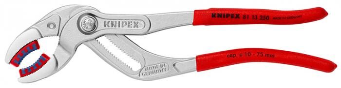 Pince pour siphons, connecteurs et tubes en plastique à becs - 81 13 250 - Knipex